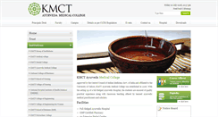 Desktop Screenshot of kmctayurvedacollege.org